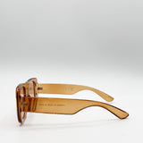 New 90's Shield Sunglasses in Orange