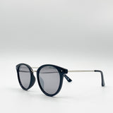 Thick Frame Round Sunglasses In Black