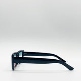 Black Mini Rectangle Sunglasses