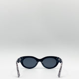 Black Chunky Retro Sunglasses