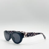 Black Chunky Retro Sunglasses