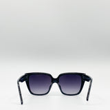 Oversized Plastic Frame Cateye Sunglasses