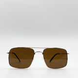 Navigator Retro Metal Frame Sunglasses