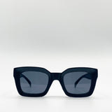 Plastic Oversized Frame Square Sunglasses