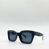 Plastic Oversized Frame Square Sunglasses