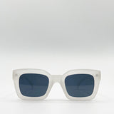 Oversized Matte Clear Frame Cat Eye Sunglasses