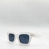Oversized Matte Clear Frame Cat Eye Sunglasses
