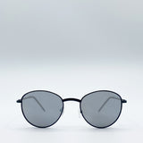 Classic Round Sunglasses with Mirror Lenses