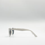 Classic Preppy Square Sunglasses With Key Hole Nosebridge