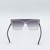 Black Visor Sunglasses with Smoke Lenses