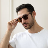 Half Frame Wayfarer Style Sunglasses