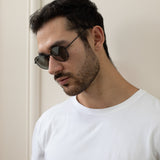 Classic Round Sunglasses with Mirror Lenses