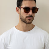 Classic Preppy Square Frame Sunglasses