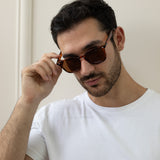 Classic Preppy Square Frame Sunglasses