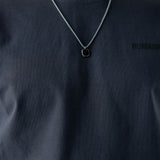 SVNX Silver Chain With Black Pendant