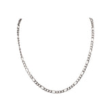 Figaro Chain Necklace in Silver