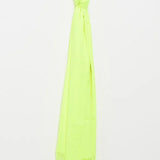 Woven Scarf with Tassles in Neon Yellow