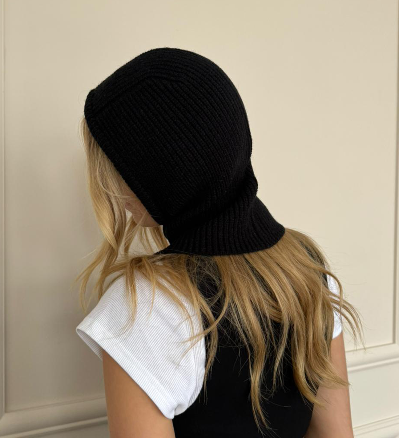 Knitted Balaclava with Snap Fastening - svnx
