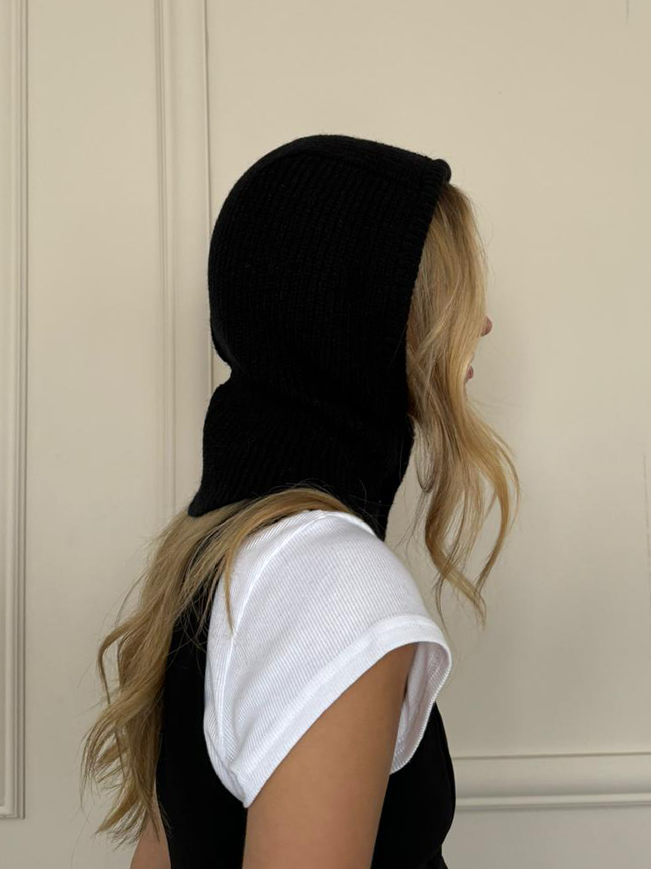 Knitted Balaclava with Snap Fastening - svnx
