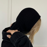 Knitted Balaclava with Snap Fastening - svnx