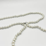 Pearl Chain Belt In Silver