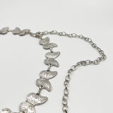 Butterfly Chain Belt In Silver