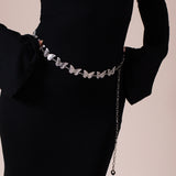 Butterfly Chain Belt In Silver