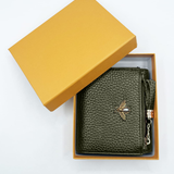 Bee Embellishment Purse in Army Green