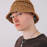 ALTON Straw bucket hat in natural