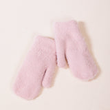 Soft Knitted Mittens In Pink