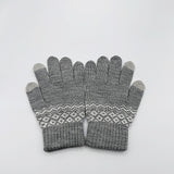 Christmas Gloves In Grey
