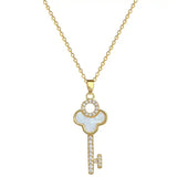 Key Diamante Pendant Necklace