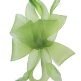 Flower & Feathers Fascinator Hat with Headband & Clip in Green - svnx