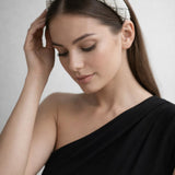 Lattice Style Crystal Gems and Pearl Headband