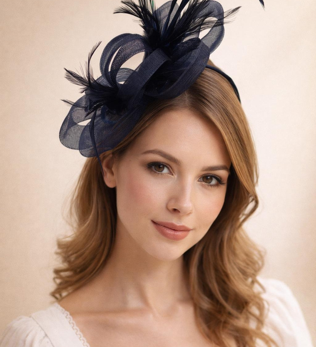 Bow Feather Fascinator