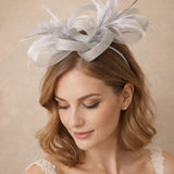 Bow Feather Fascinator
