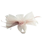 Knot Feather Fascinator in Pink