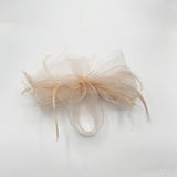 Knot Feather Fascinator in Pink