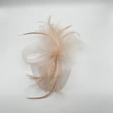Knot Feather Fascinator in Pink