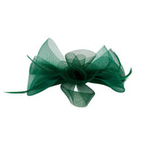 Knot Feather Fascinator in Green
