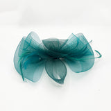 Knot Feather Fascinator in Green