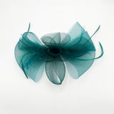 Knot Feather Fascinator in Green
