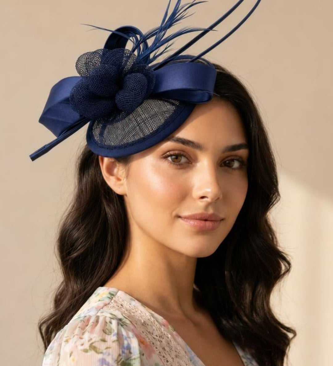 Floral and Bow Fascinator