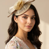 Floral and Bow Fascinator