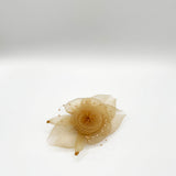 Rosette Fascinator & Brooch in Gold
