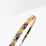 Two Tone Crystal Beaded Headband in Multi