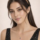 Two Tone Crystal Beaded Headband in Multi