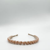 Minimal Pearl Headband In Brown