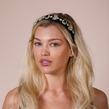 Heart Embellished Headband In Black