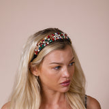 Embellished Crystal Headband In Multi